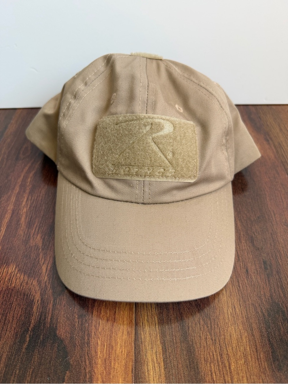 4/$20 Rothco Tactical Khaki Hat Adjustable Hook and Loop Patches OS